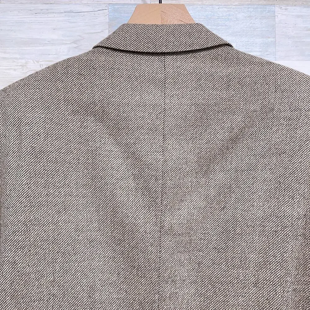Jack Victor Tweed Wool Sport Coat Jacket Taupe Brown Two Button Mens 42R